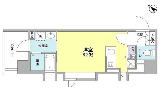 リバーレ月島 間取り図