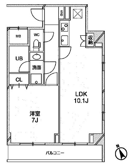 ニューシティアパートメンツ月島 間取り図