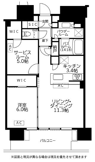 グランドシティタワー月島 間取り