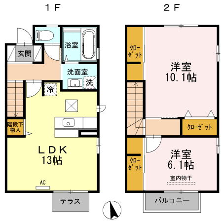 ウィズ城南ＤＥ 間取り