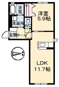 シャーメゾンアポロ 間取り