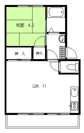 メゾン辻Ⅱ 間取り