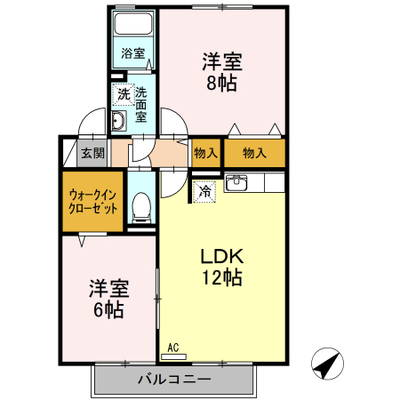 クウラージュＣＤ 間取り