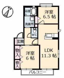 リッシュ良庵Ⅳ・Ⅴ 間取り