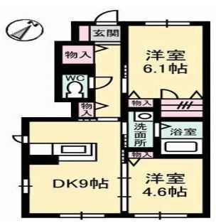 シャーメゾンエピナールⅢ番館 間取り