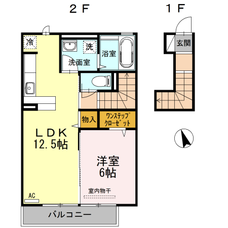 Ｄ－ｒｏｏｍ本谷 間取り