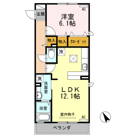 浜の前マンション１３号棟 間取り