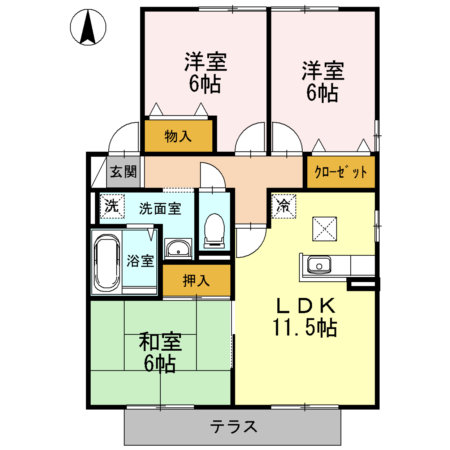 パルコシャルマンＢ 間取り