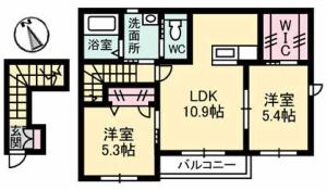 シャーメゾンレフレールⅡ 間取り