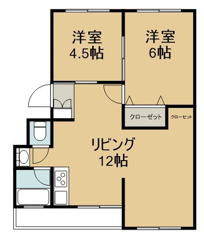 湯川ハイツ 間取り