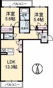 ＢＥＲＥＯ蔵本元町 間取り
