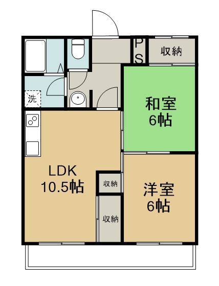 第２丸米ハイツ 間取り