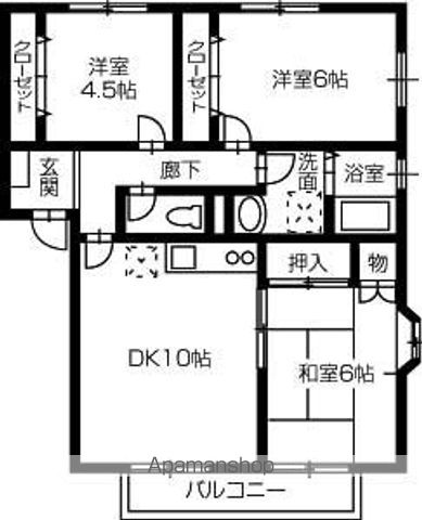 徳島県徳島市北田宮２丁目 間取り