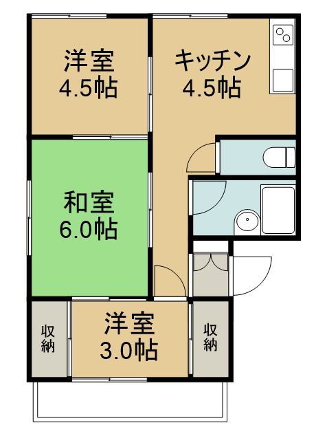 コーポ岡部 間取り