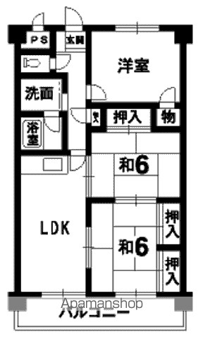 徳島県徳島市南昭和町６丁目 間取り