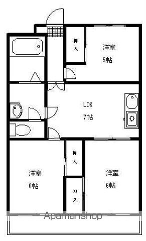 徳島県徳島市名東町１丁目 間取り