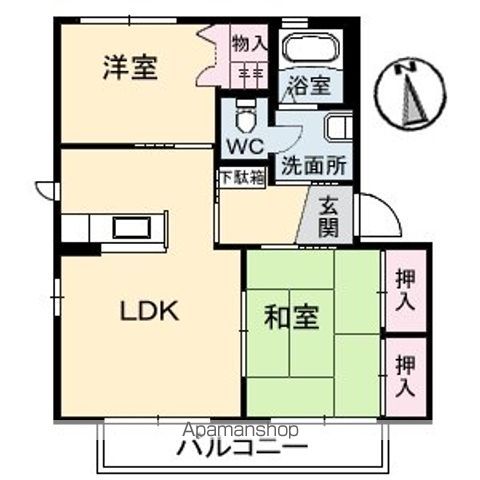 徳島県板野郡藍住町勝瑞西勝地 間取り