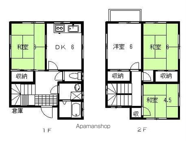 徳島県徳島市八万町法花 間取り