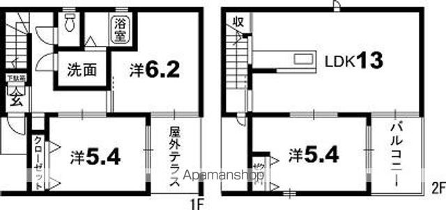 徳島県徳島市庄町２丁目 間取り