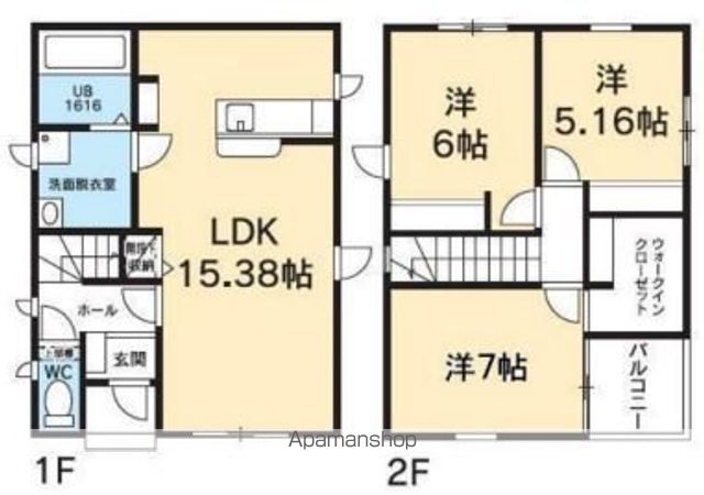 徳島県徳島市南島田町２丁目 間取り