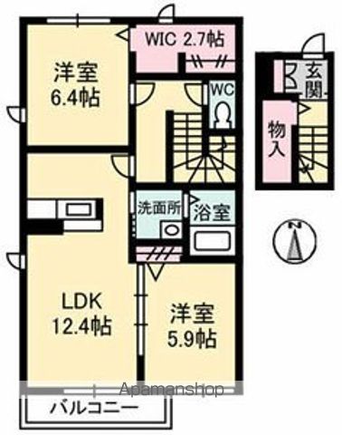 徳島県板野郡藍住町乙瀬中田 間取り