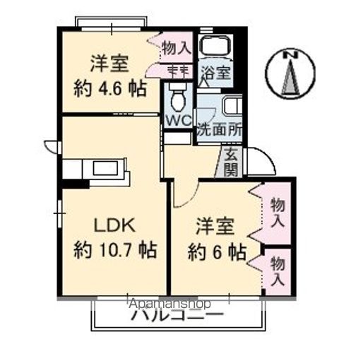 徳島県板野郡藍住町奥野原 間取り