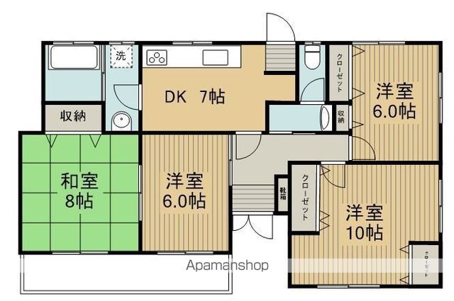 徳島県徳島市国府町府中 間取り