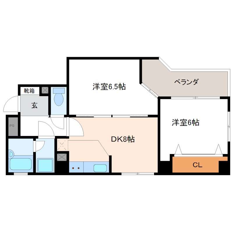 ゲストハウスレインボー伏見 604号室 間取り