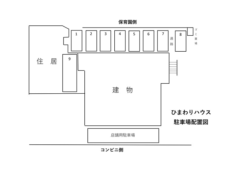 ひまわりハウス 駐車場