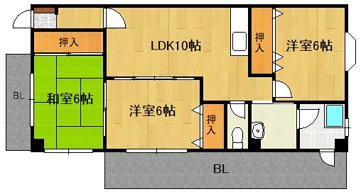パレス215 間取り