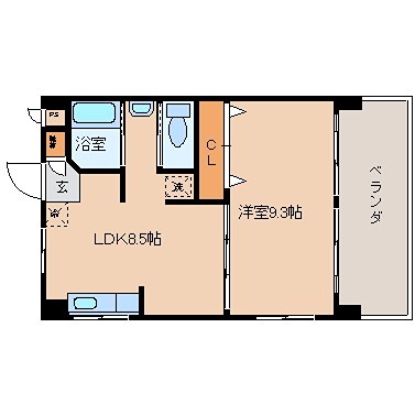 コーポ仲元  間取り