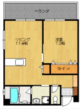 ヴィラK  間取り