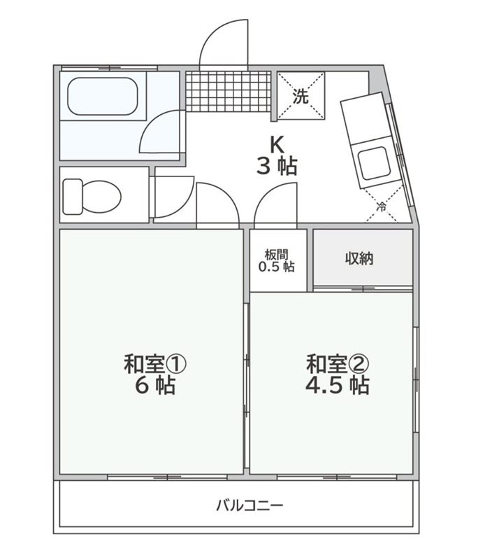 草村ハイツ 間取り