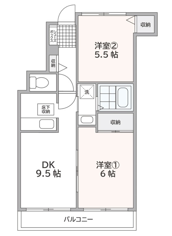 メゾンメルヴェイユ鶴川台 間取り