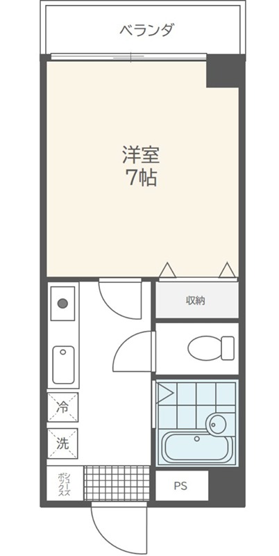 リビエールマンションⅢ  間取り