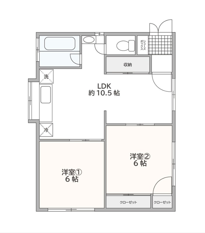 森野4丁目貸家 間取り