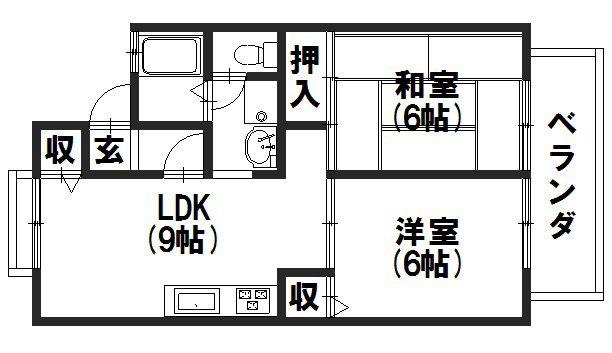 コーポアピカルⅡ 間取り
