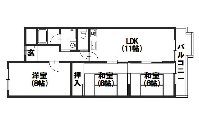 京都府向日市上植野町堂ノ前5-3 間取り