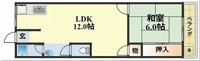 Ｋ2コーポラス 間取り