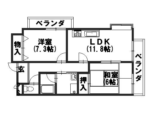 アグラード長岡京 間取り