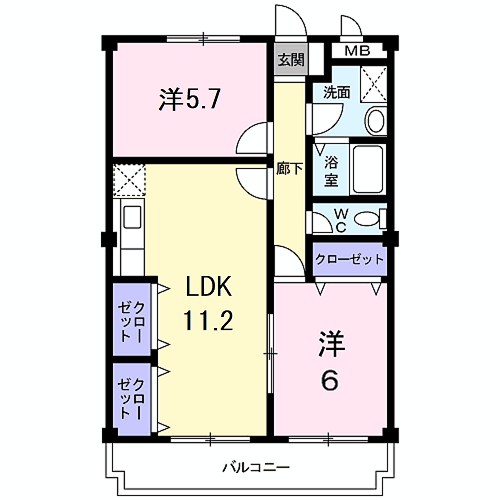 シャトー志水 間取り