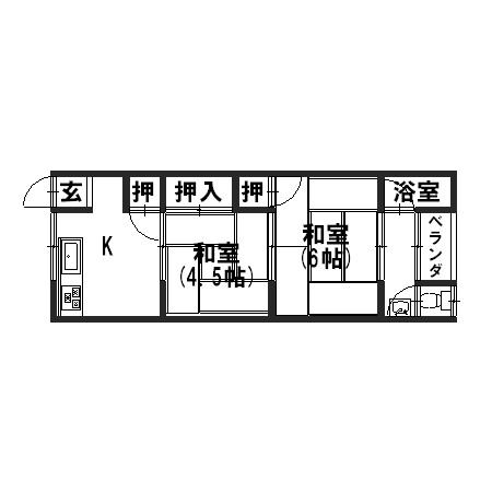 コーポラス多貝 間取り