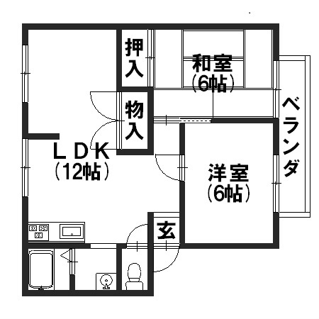 ヴィラコンフォートパートⅠ 間取り