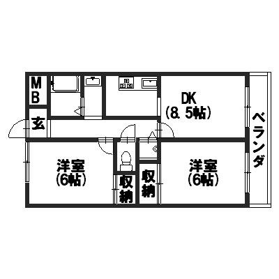 カレラ･デ・オエステ 間取り