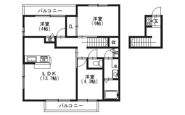 ウィンディアコリーヌ　G棟 間取り