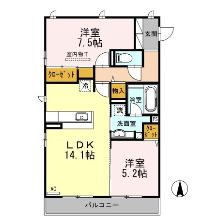 グレース洛西口A棟 間取り