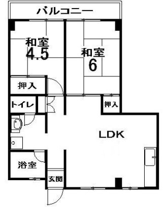 京都府長岡京市久貝２丁目15-17 間取り
