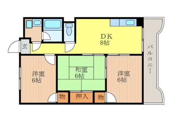 キャッスルササイ 間取り