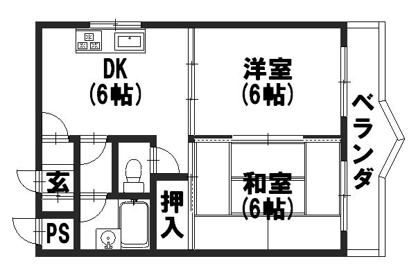 第20洛西ハイツ久我 間取り