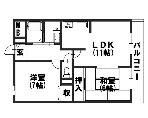 京都府京都市南区久世中久世町１丁目24 間取り